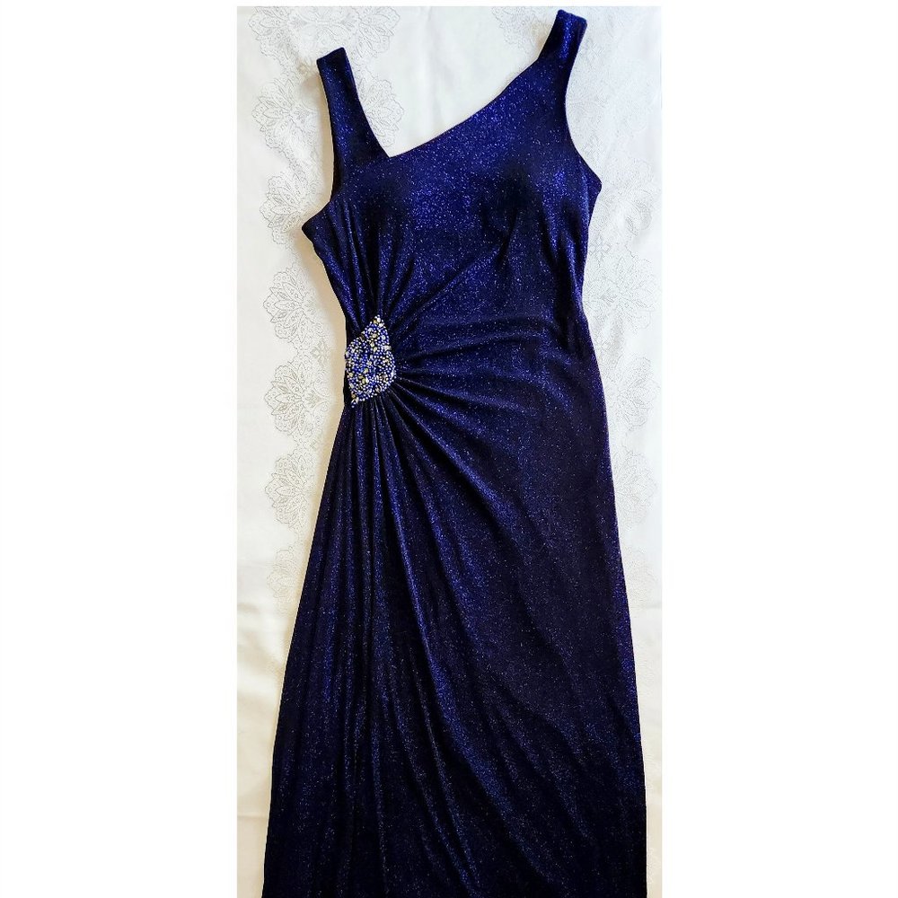 CACHET Stretch Maxi Sleeveless Side Slit Evening Dress Size 12